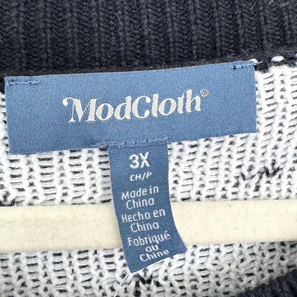 Modcloth Women Fair Isle Knit Pullover Sweater Size 3X Holiday Winter Christmas - Picture 3 of 8